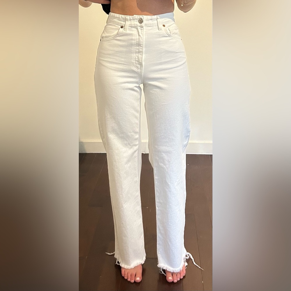 Zara white jeans